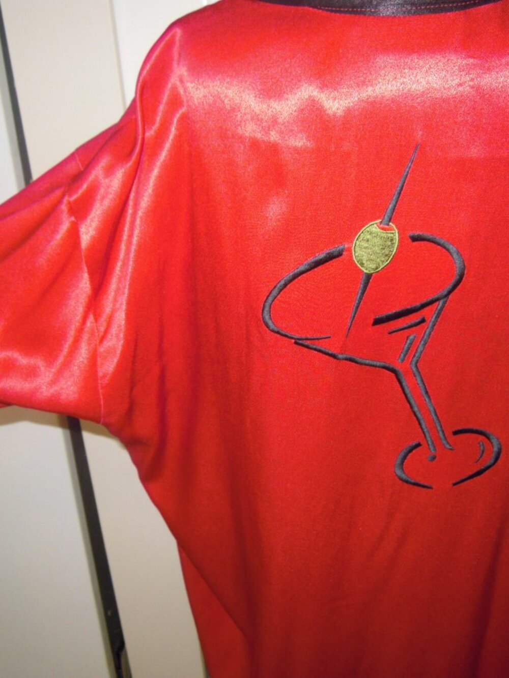 Steady Shirt Mens Size XL Red Black MARTINI Bowling Rockabilly Atomic 50s USA